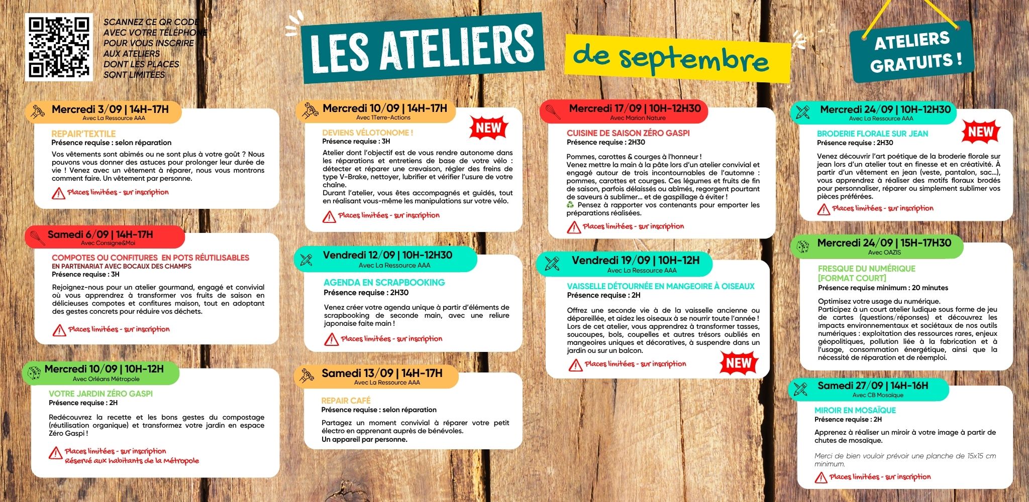 Programme de septembre